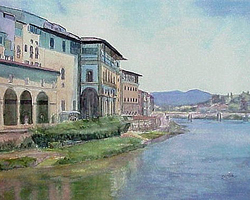 View from the Ponte Vecchio, Florence