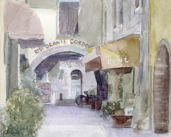 Street Scene, Sirmione, Lake Garda